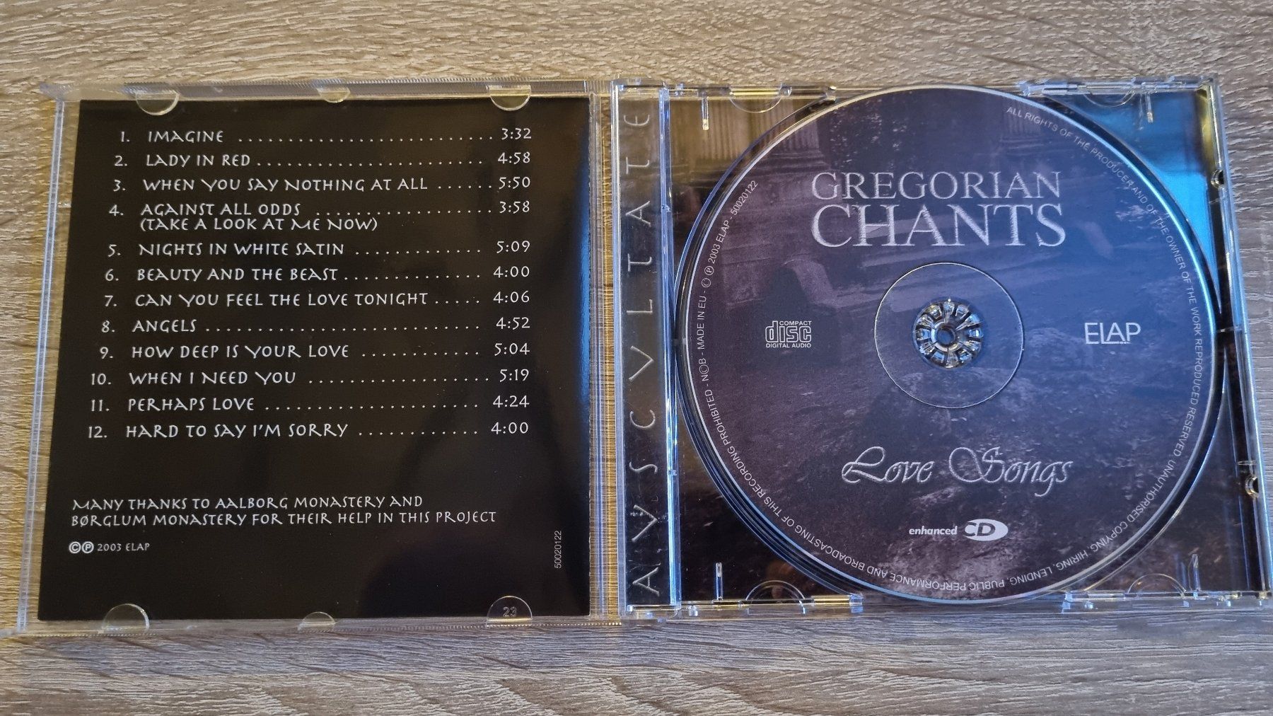CDs: Gregorian Chants - Love Songs – Gebraucht aus Hagenbuch ZH von lecterr55 1