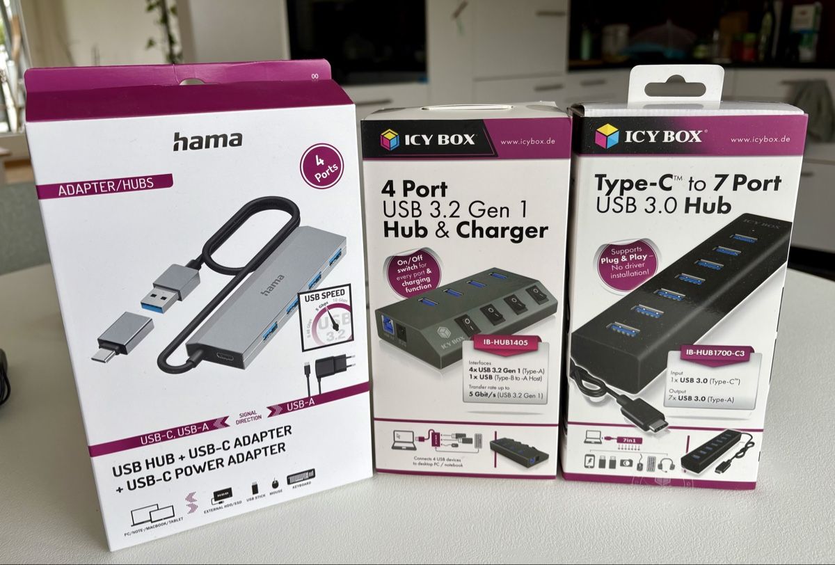 Hub & Switch: 3x USB Hubs – Usato da Kriens venduto da afr_f5x5