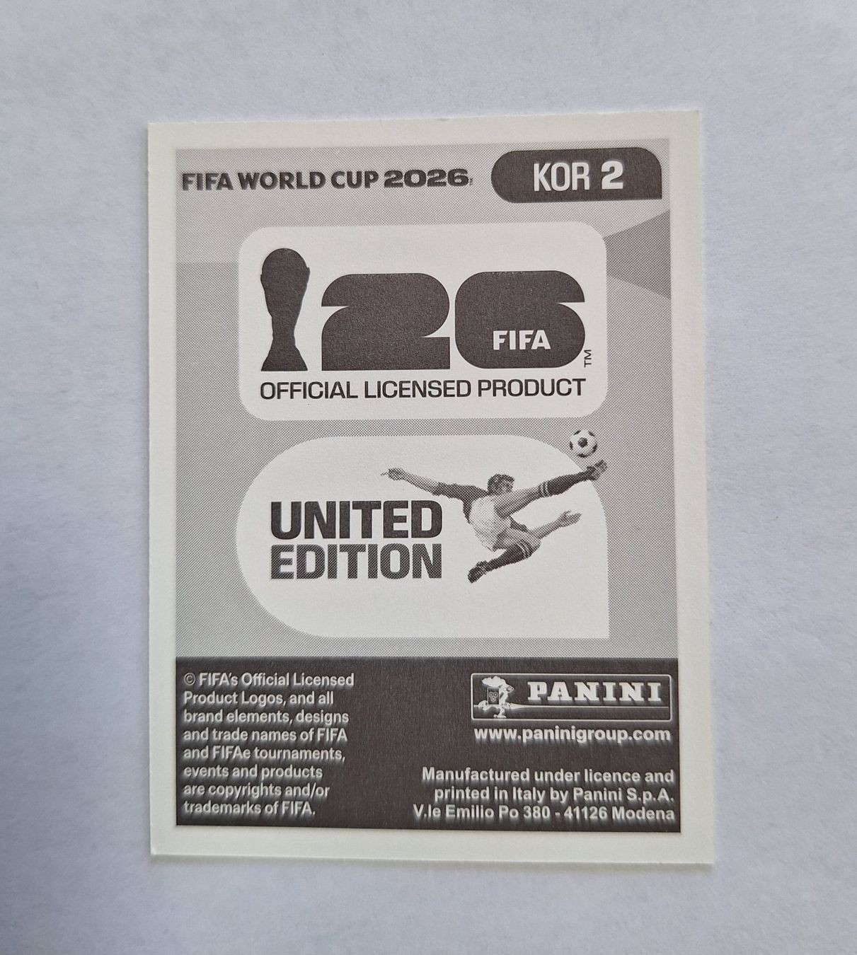 Panini Carte collezionabili: Panini Hyeonwoo Jo KOR 2 – Nuovo (secondo la descrizione) da Romanens venduto da Crocette 1