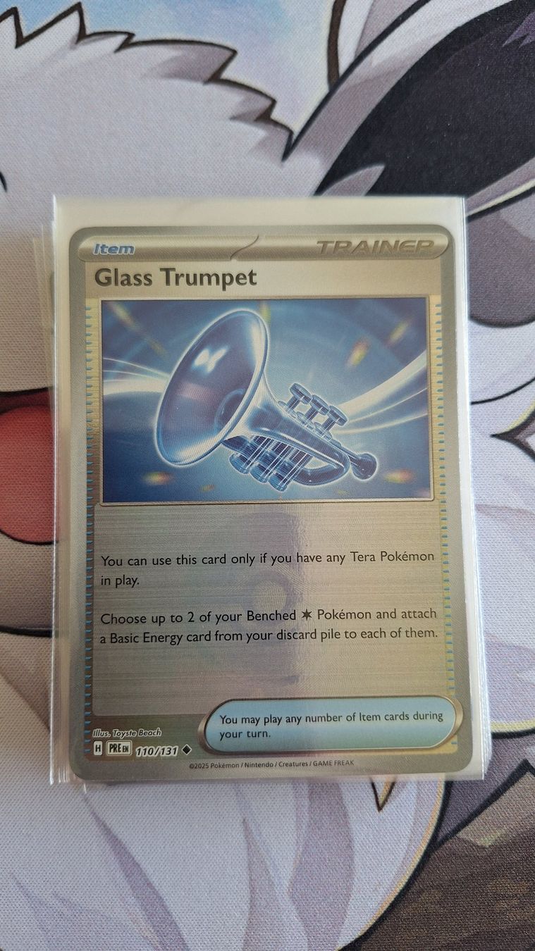 Pokémon Carte collezionabili: Glass Trumpet Pokeball Holo - Prismatic Evolution – Usato da Altstätten SG venduto da GGsGameshop
