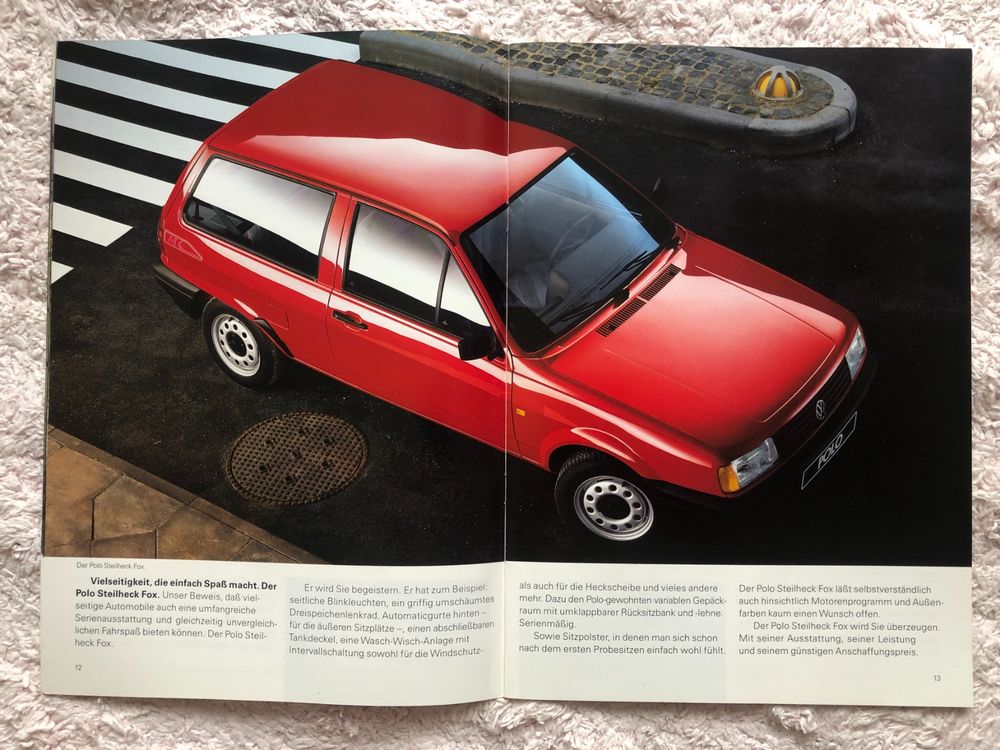 Prospekt Volkswagen VW Polo 86C; Fox, Coupe,GT; 1993;+Preise