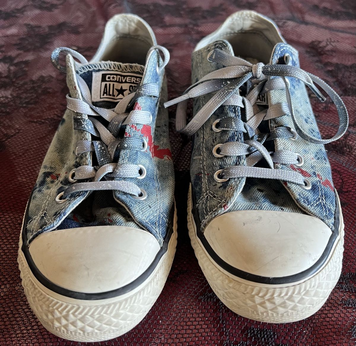 Converse Chaussures hommes: Converse All Star, Denim, Gr. 37, look unique ✨😎 – D'occasion à Chézard-St-Martin par Cheyenne_75