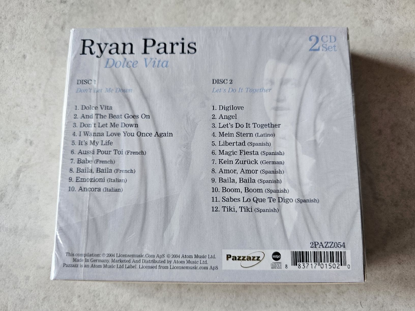 CD: Ryan Paris  -  Dolce Vita / 2 CD Set / Fabrikneu – Nuovo e nell'imballaggio originale da Schneisingen venduto da backstore24 1