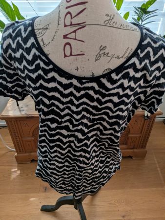 Shirt Street one Gr. 40 / blau/weiss