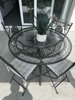 TOP Gartentisch aus Metall inkl. 4x Stühle 