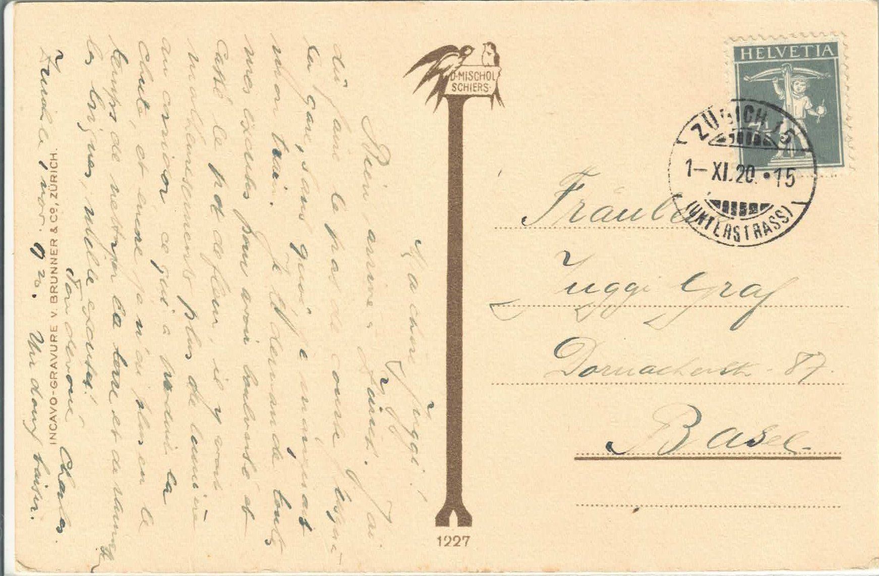Cartoline postali: Heimat - Zuoz - Dorfpartie – Usato da Ettingen venduto da Kartenplanet 1