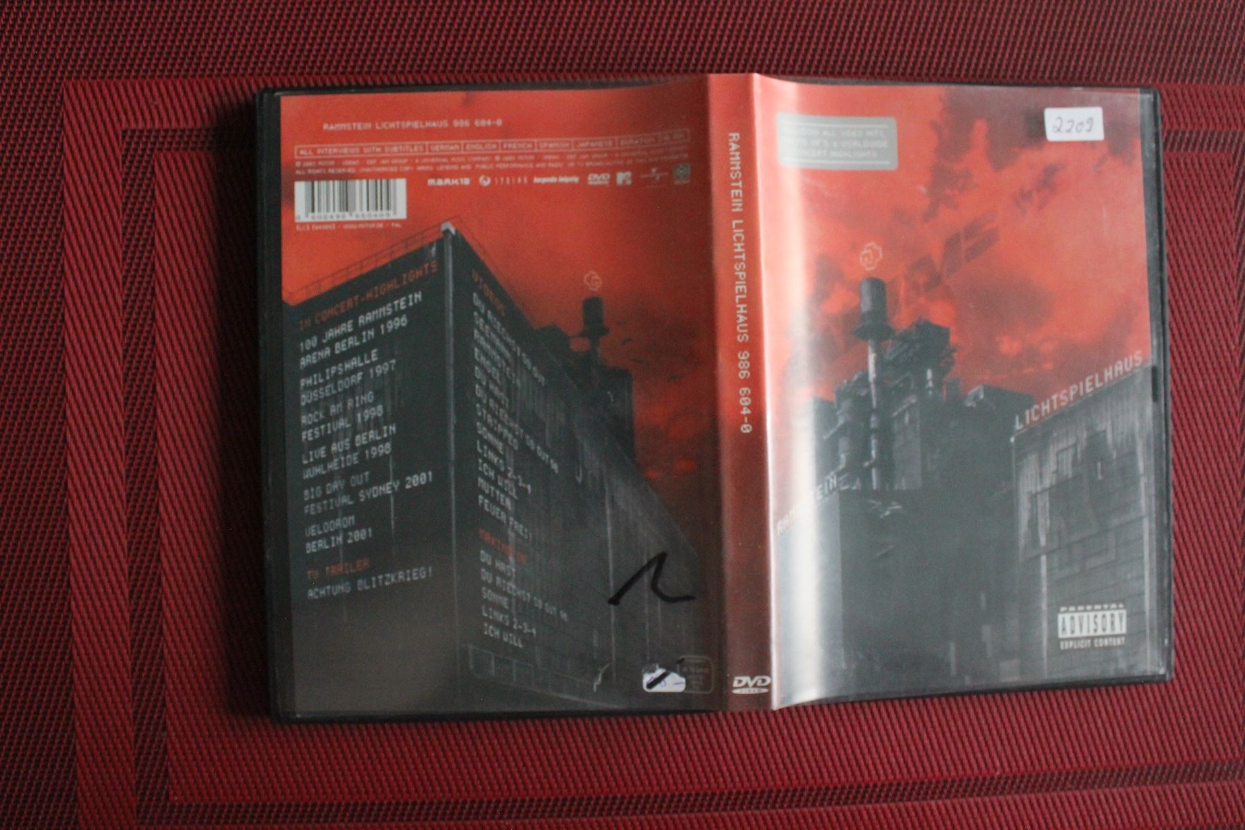 Alle DVDs: DVD Rammstein : Lichtspielhaus - Rammstein – Gebraucht aus Geroldswil von Schlumpfine1973