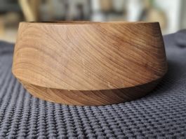 Dekoschale / Fruchtschale - vintage Holzschale rund