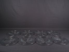 Dessertteller Set 8 Stück Glas