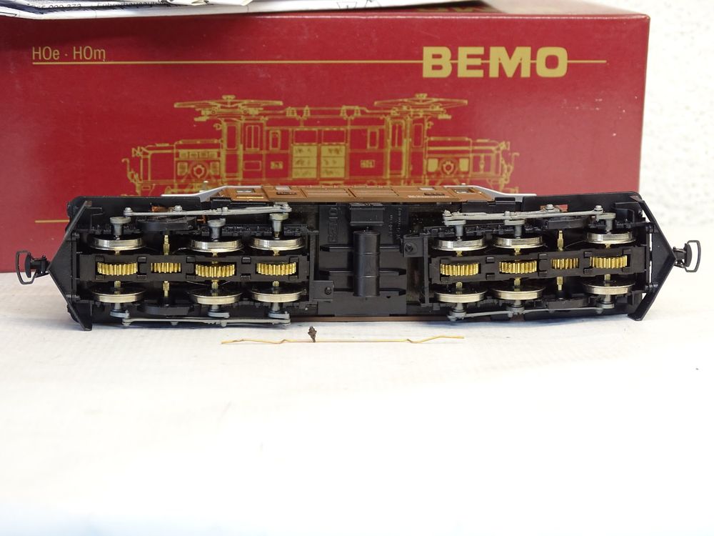 Bemo Modelleisenbahnen: Bemo 1255 124 RhB Krokodil 414 Ge6/6 Braun, H0m, OVP – Gebraucht aus Wohlen AG von Ex-Naruemon1964 2