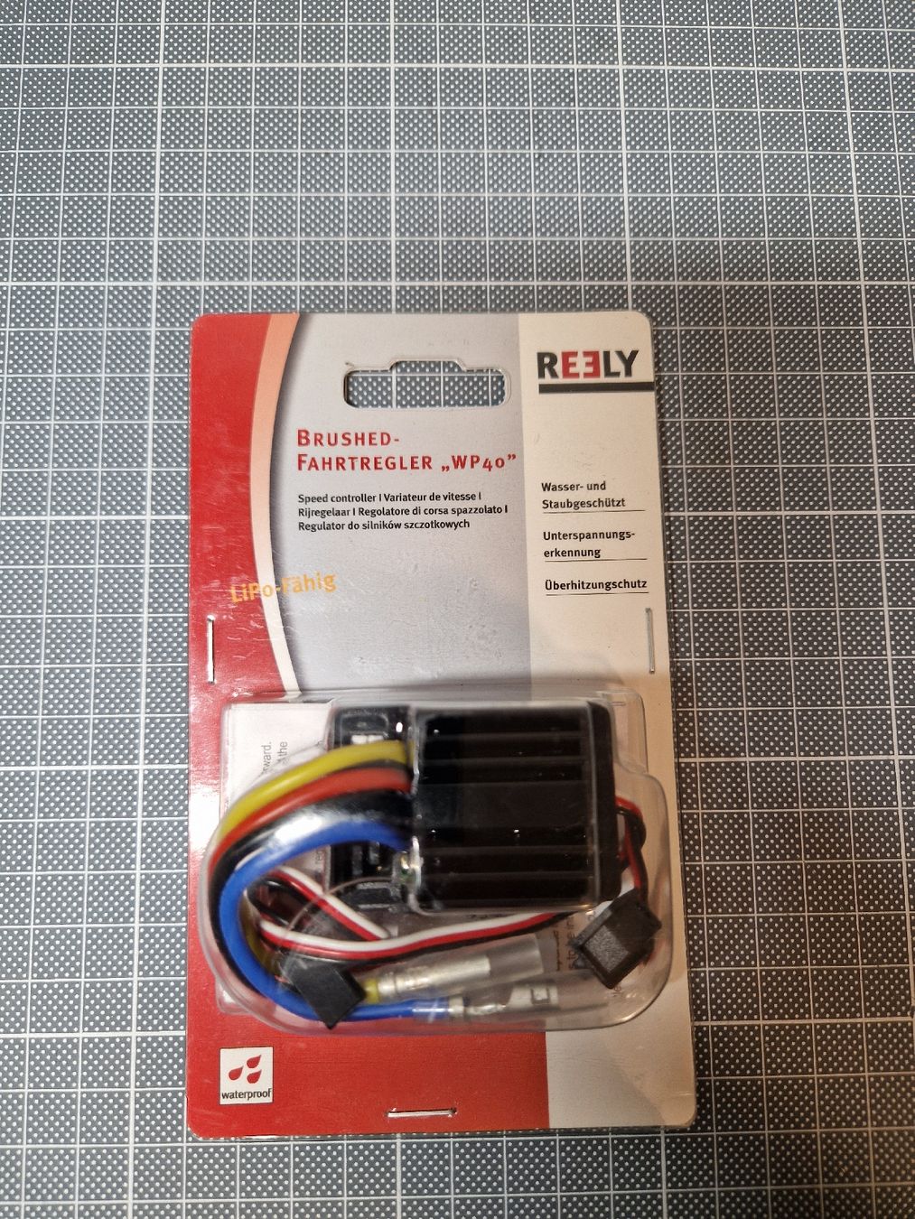 Reely Modellismo RC: REELY Brushed Fahrregler WP40 neu – Nuovo e nell'imballaggio originale da Ersigen venduto da feldschen