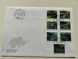 Schweizer Flusslandschaften Briefmarken - Neu und ungebrauch