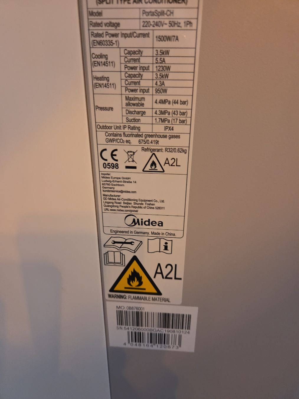 Midea Climatiseurs: Midea PortaSplit  – D'occasion à Fislisbach par Estebell 3