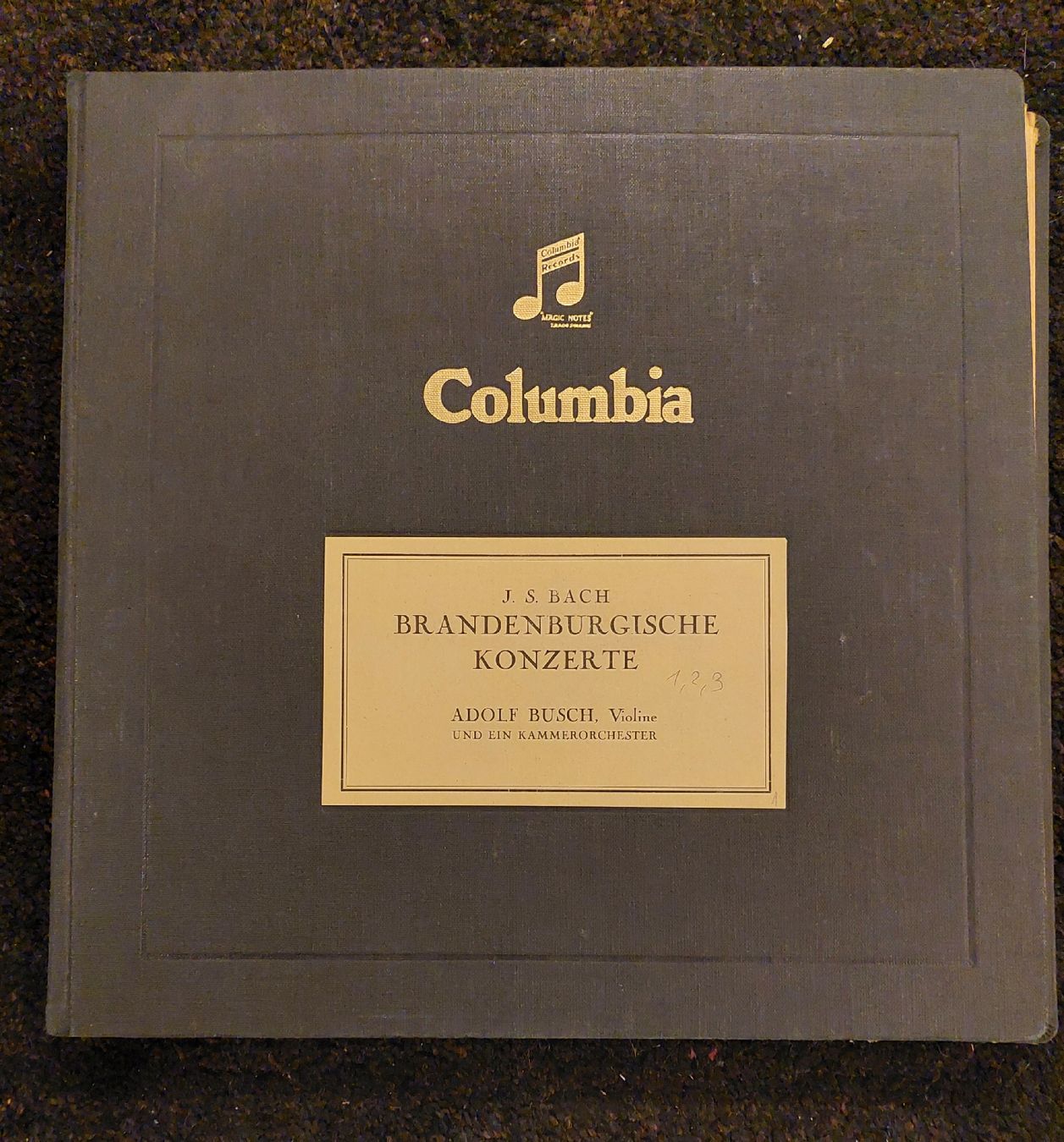 Dischi in vinile: 14 Schellackplatten, Bach Brandenburgische Konzerte, Busch – Usato da Zürich venduto da Cortin