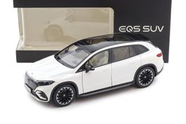 Mercedes EQS SUV X296 AMG Line diamond white 1:18 NZG