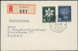 1947 - Pro Juventute - Brief - Gampel VS