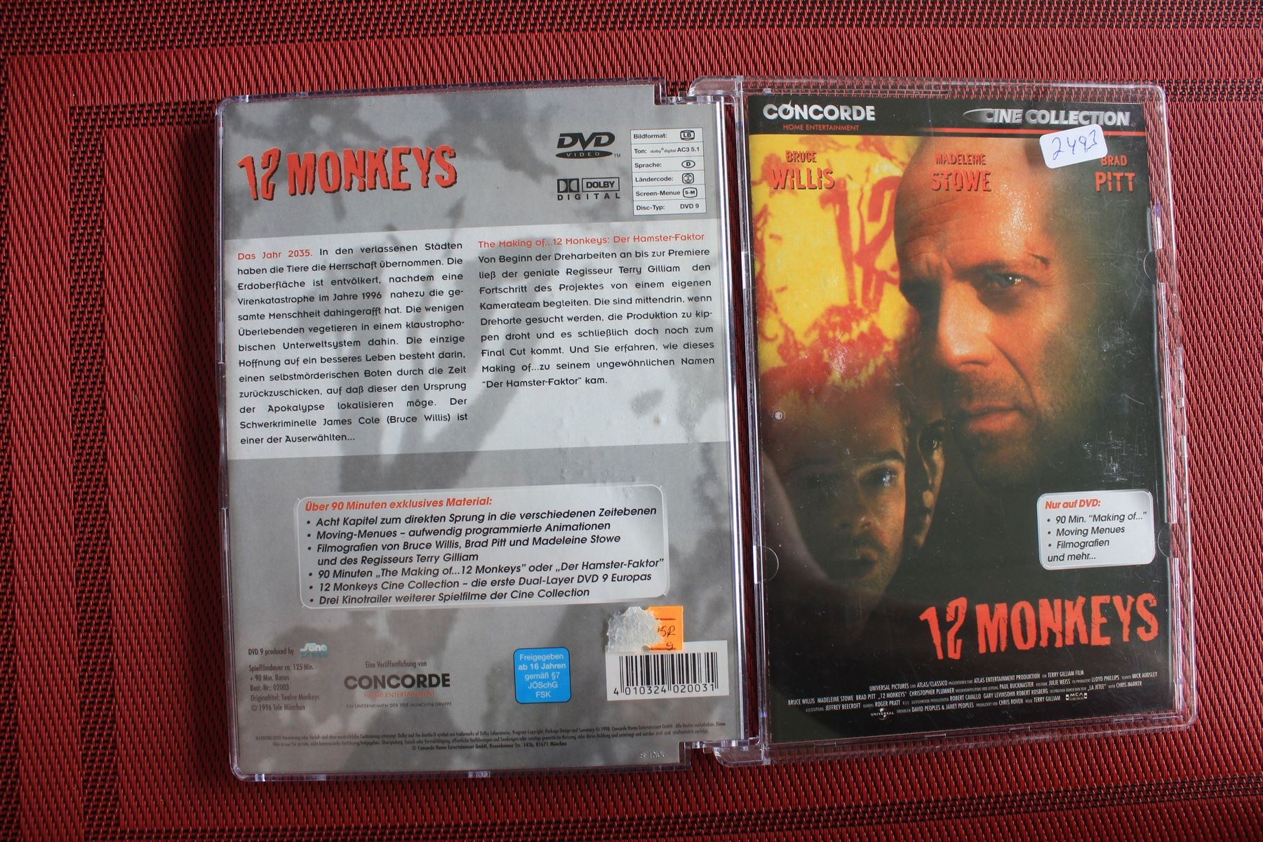 Tutti i DVDs: 12 Monkeys, Terry Gilliam | DVD | – Usato da Geroldswil venduto da Schlumpfine1973