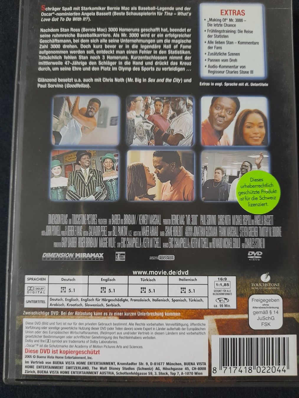 Alle DVDs: DVD Mr. 3000, Bernie Mac – Gebraucht aus Eiken von Lashar 1