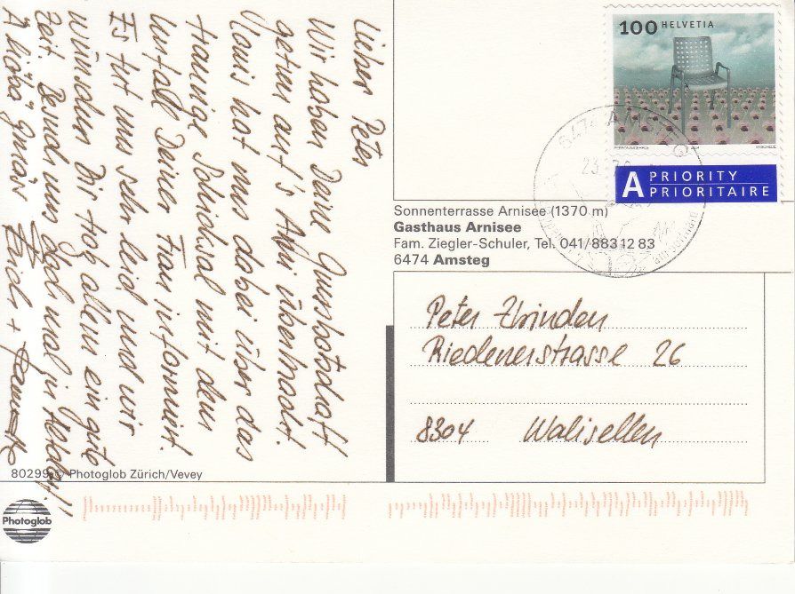 Ansichtskarten: Arnisee 2004 – Gebraucht aus Bürglen TG von StampGraf 1