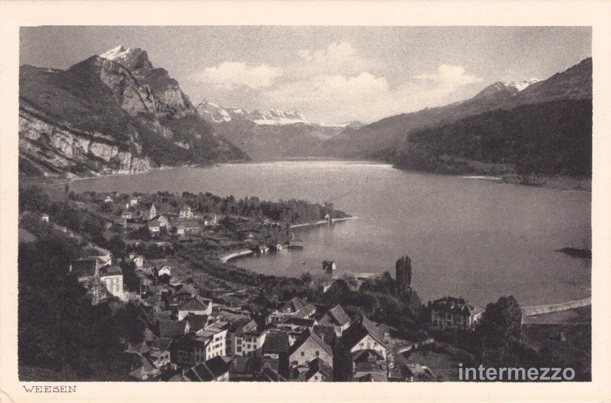 Ansichtskarten: Weesen SG // ca. 1910 Walensee // Sommer – Gebraucht aus Basel von intermezzo12