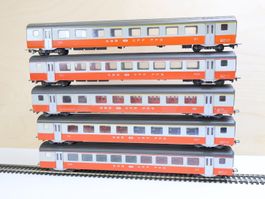 Liliput 5 x SBB Swiss Express Personenwagen Set - H0