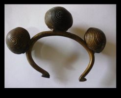 Antiker Armreif  Afrika Schmuck Vintage Metallkunst