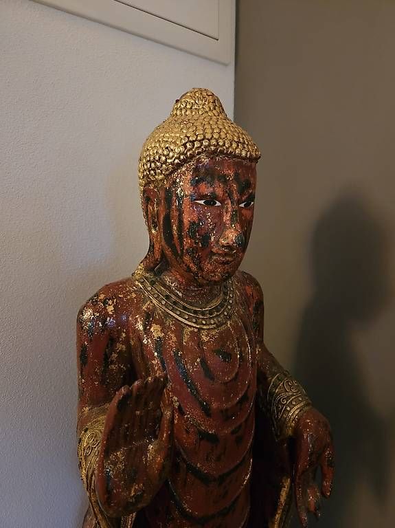 Sculture & Statue: tris di Statue in legno Birmane – Usato da Capolago venduto da men_sbb5 1
