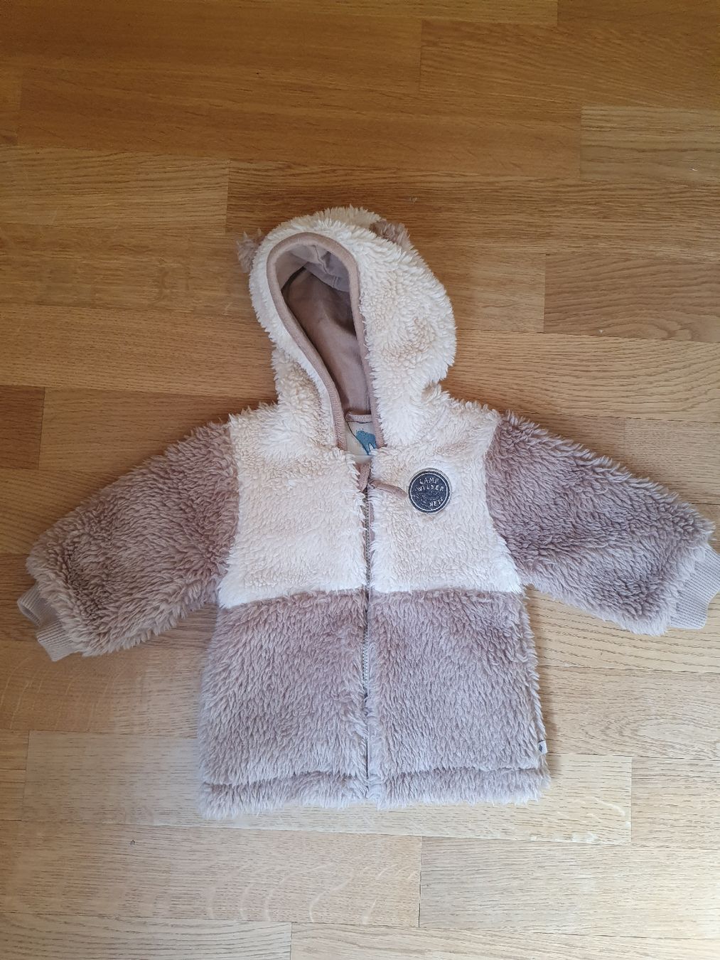 Jacken & Mäntel: Teddy Jacket with Hood beige brown size 68 – Gebraucht aus Sirnach von eftix
