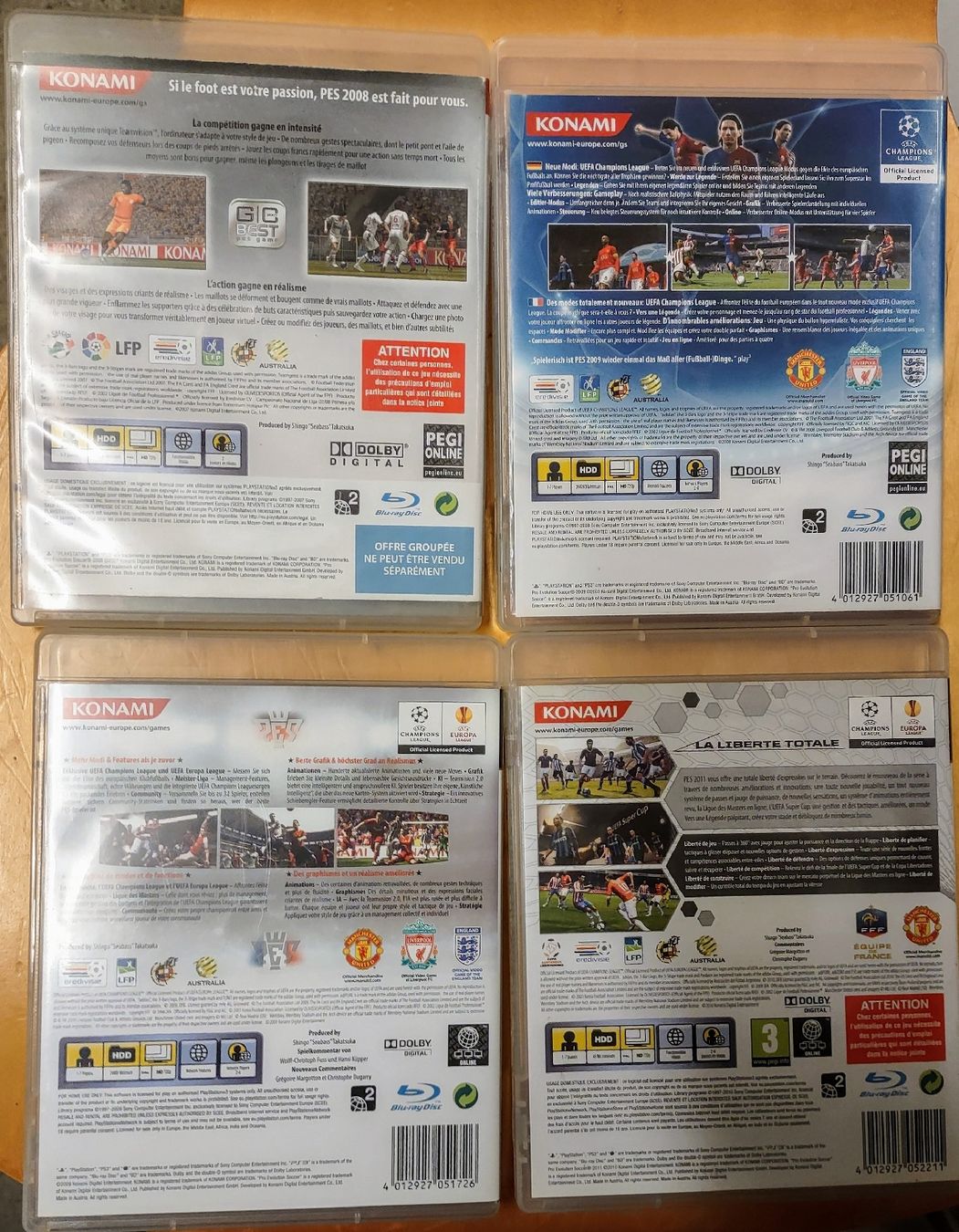 Sony Spiele: Playstation 3 - PS3 - PES collection 2008 to 2011 – Gebraucht aus Fribourg von PastGame 1