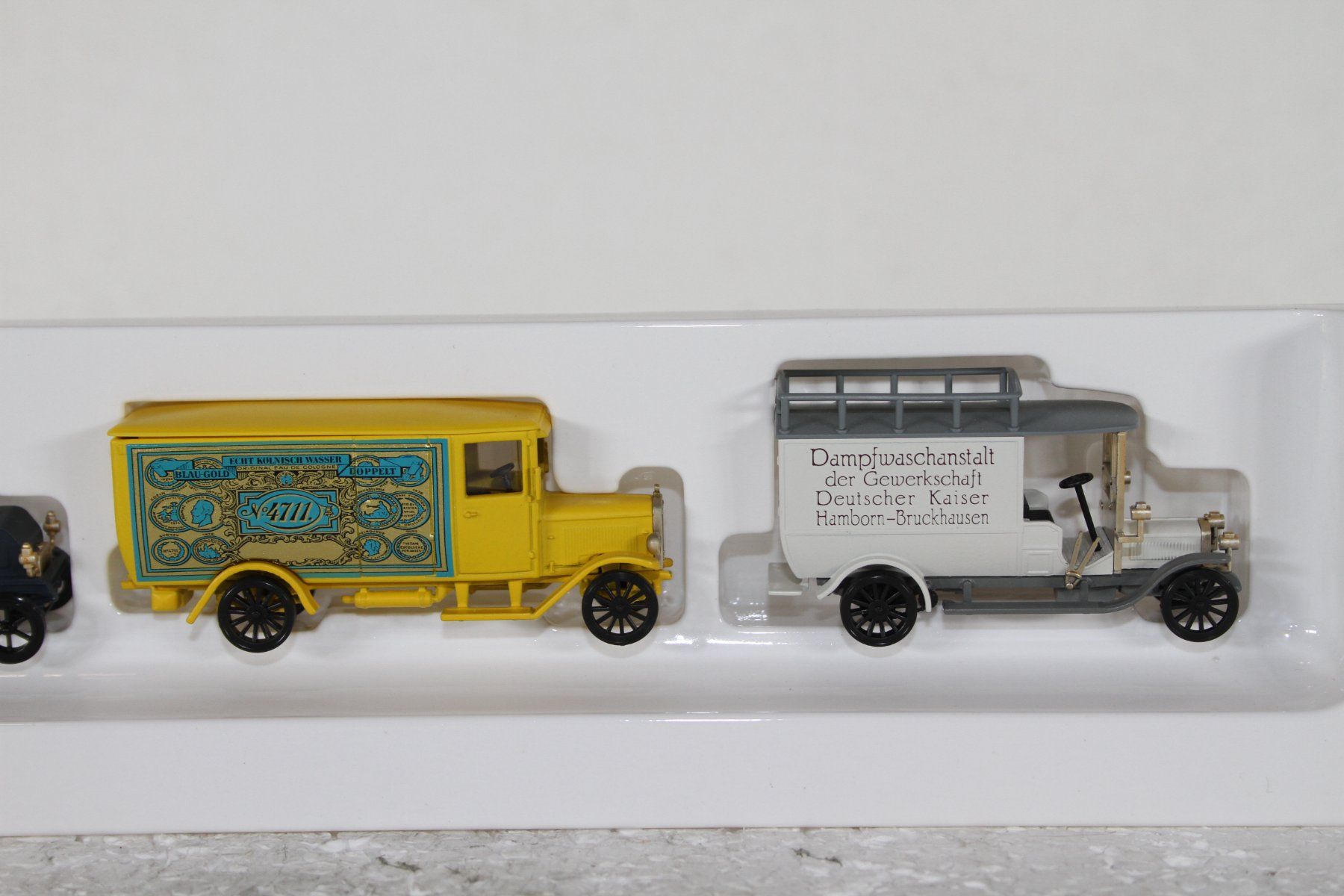 Märklin Modellini di ferrovie: Märklin 1889 Oldtimer Set Lieferwagen – Usato da Triesen venduto da gleis8 2