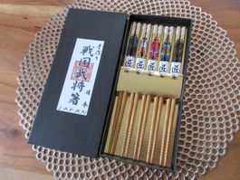 Japanese Shogun anti-slip CHOPSTICKS/Stäbchen/Geschenk Idee!