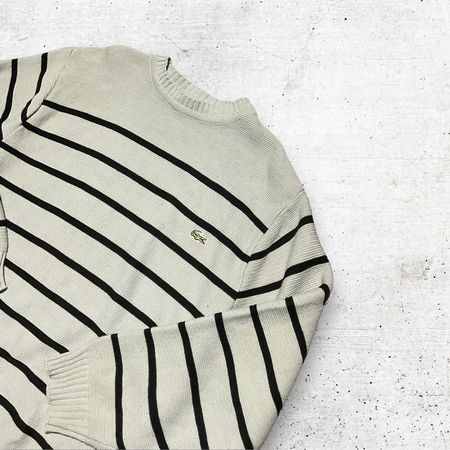 Lacoste Classic Strickpullover gestreift / Grösse 5 (L/M)