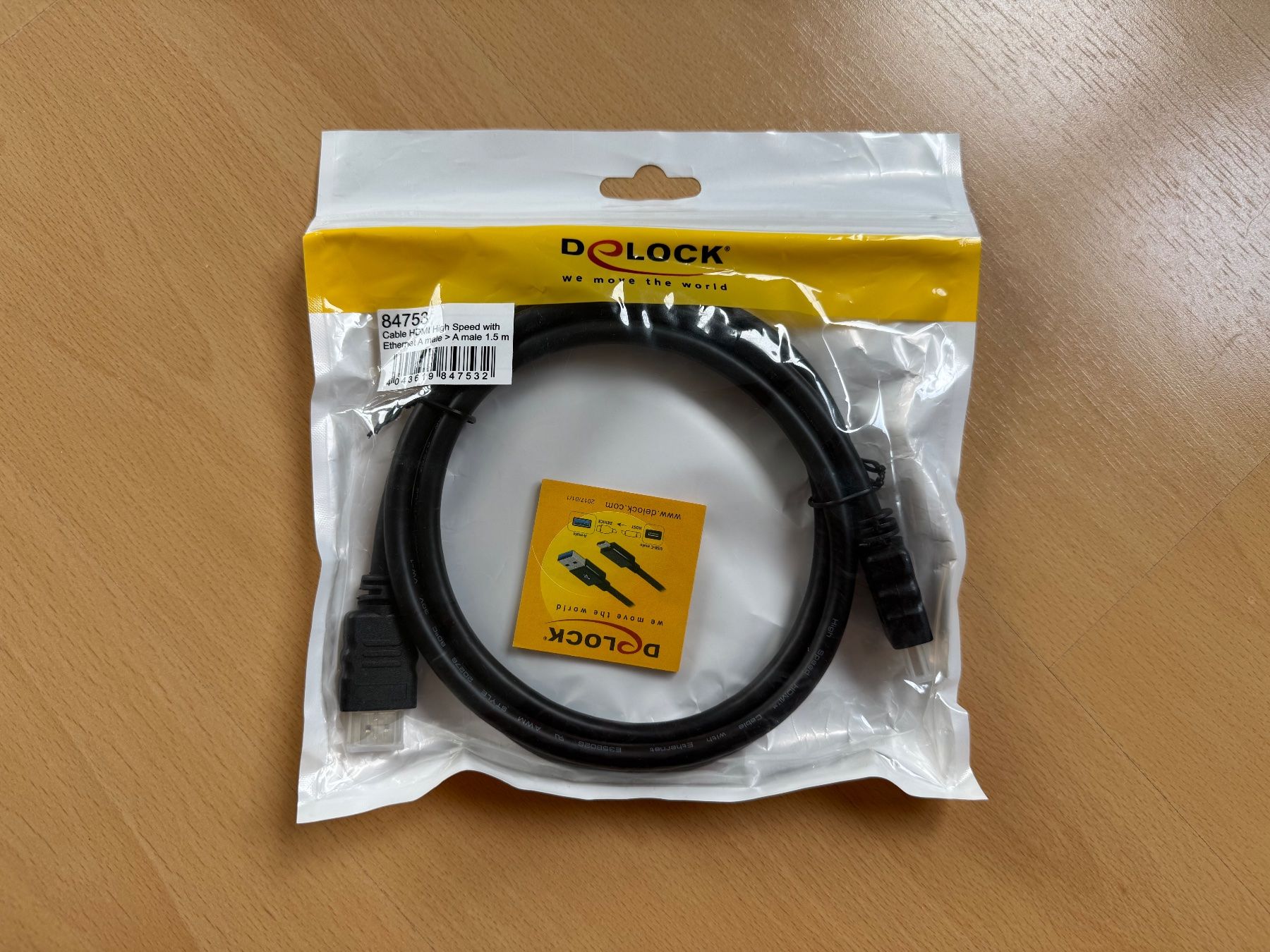 Cavi: Delock HDMI Kabel 1.5m – Nuovo e nell'imballaggio originale da Löhningen venduto da santafe06