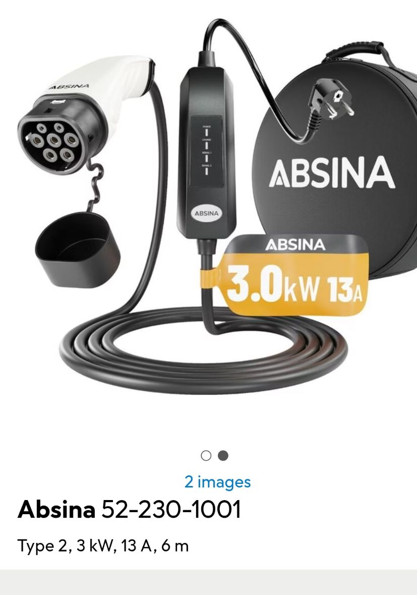 Cavi: Câble de recharge type2 6m vers 230v – Usato da Fiaugères venduto da Nocnoc
