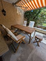 Jardin Meuble Bois 6 chaises 1 table bon état