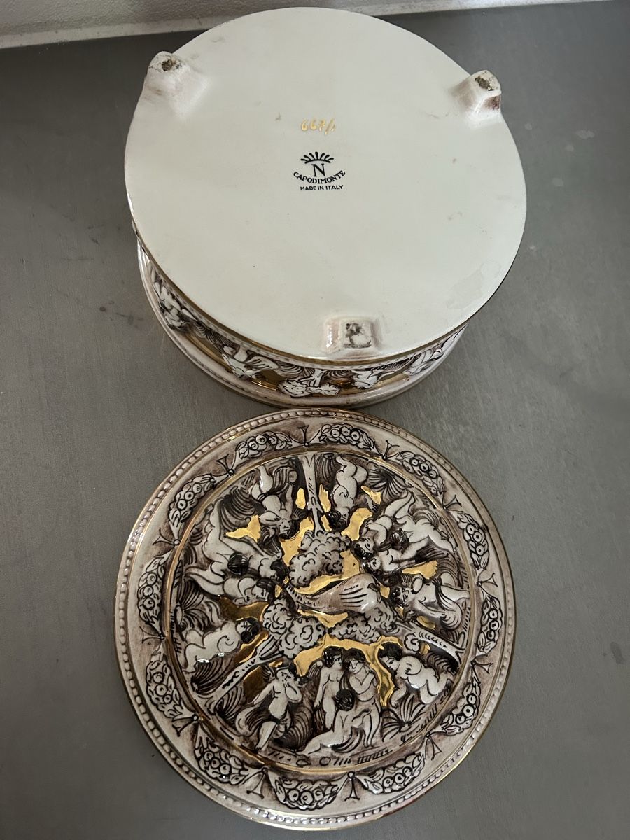 Coupes: Traumhafte Capodimonte Porzellan Dose – Neuf (Voir description) à Hofstetten SO par Treasurefinds 6