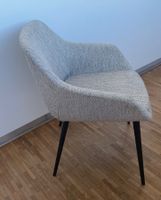 Armlehnstuhl Stoff beige gemustert