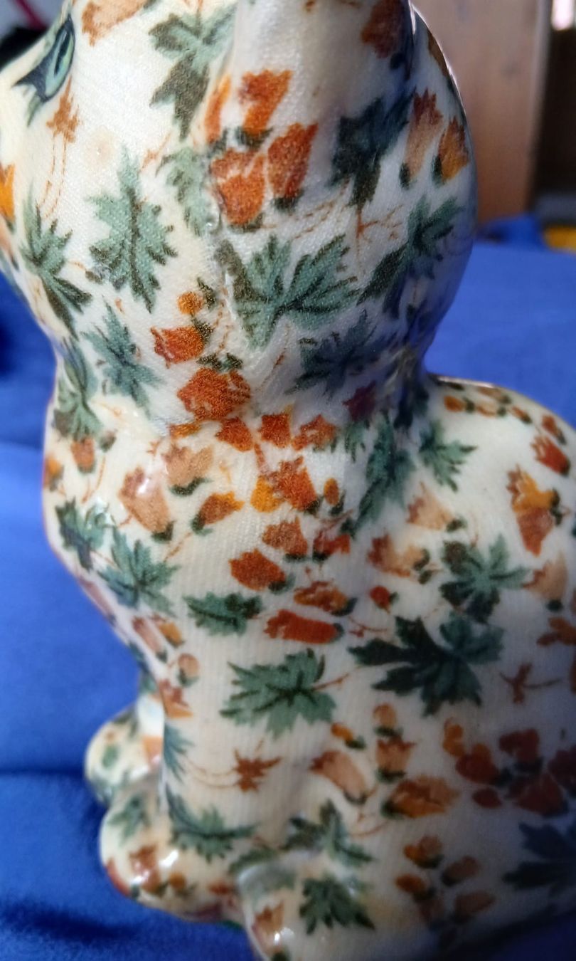 Statuette: Glasierte Katzenfigur – Usato da Opfikon venduto da rus_x8fg 2