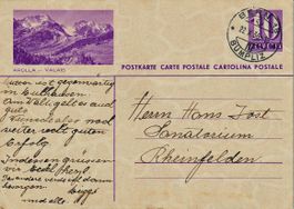 1936 Postkarte Arolla