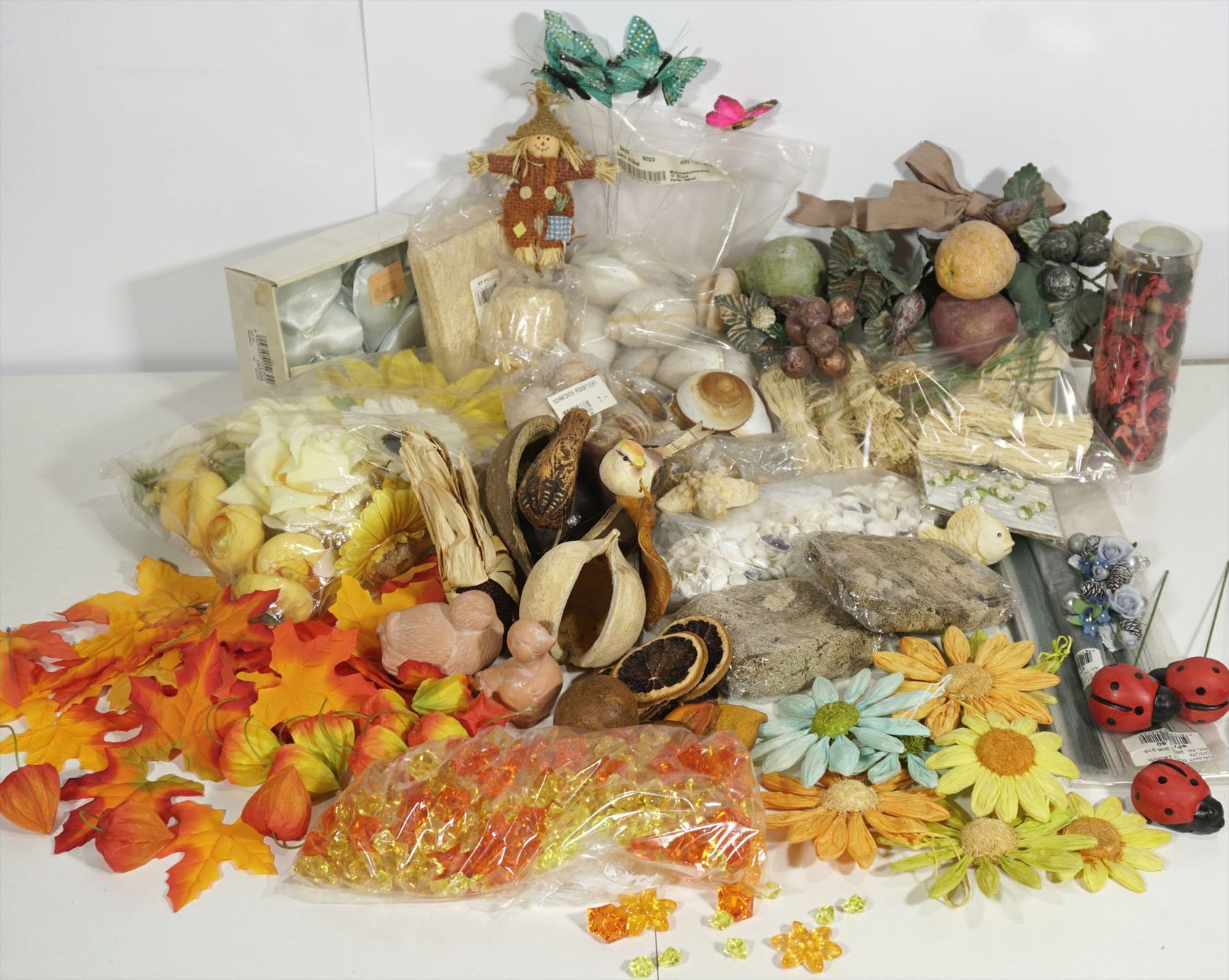 Tutte le decorazioni: Konvolut Deko- oder Bastelmaterial Herbst - Maritim – Usato da Meggen venduto da Brockitare 2