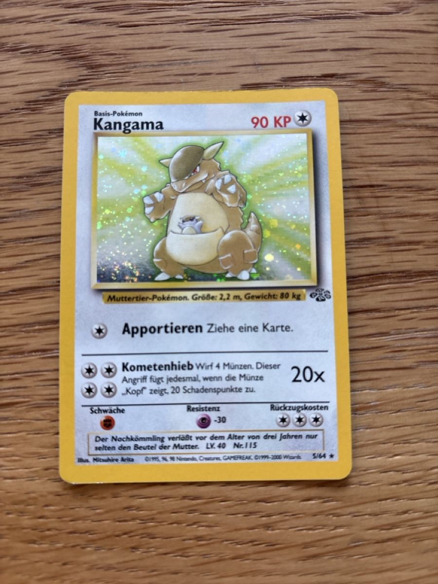 Pokémon Carte collezionabili: Pokemon, Kangama, Holo, Jungle/Dschungel – Usato da Zürich venduto da el_marcel