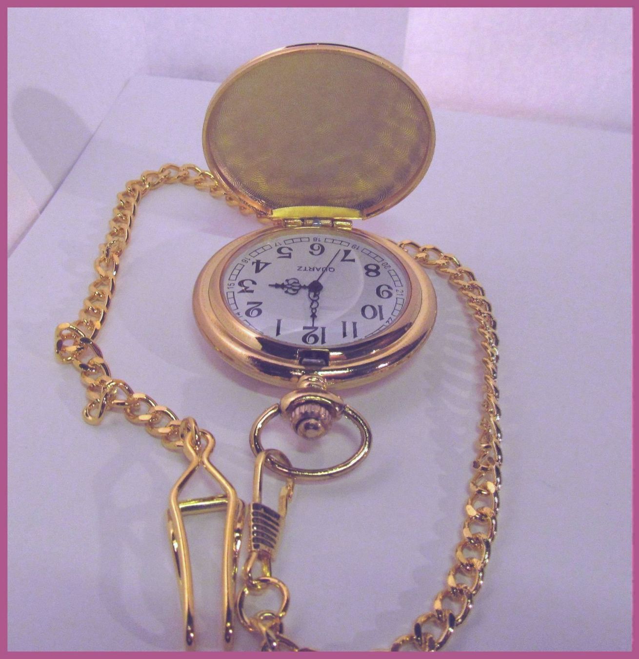 Orologi: Taschenuhr goldig mit mit Springdeckel NEU – Nuovo e nell'imballaggio originale da St. Margarethen TG venduto da ursk10 2