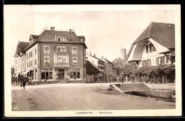 AK Langenthal, Straßenpartie am Spitalplatz