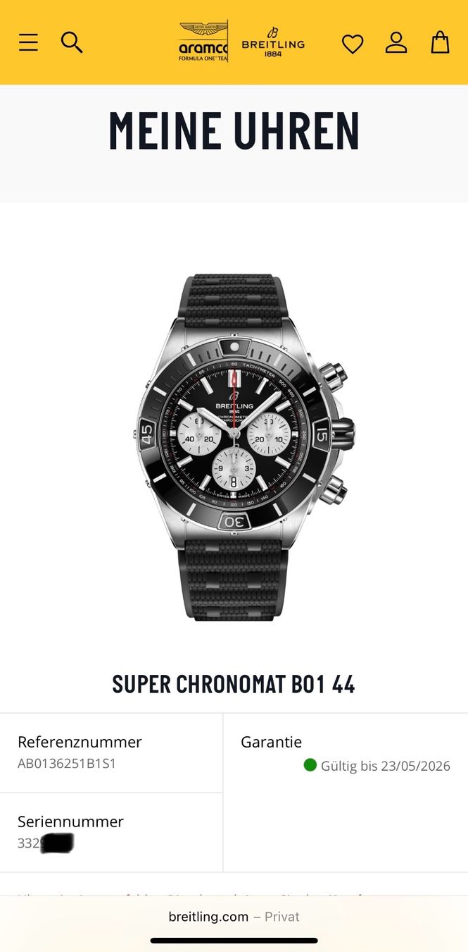 Breitling Orologi: BREITLING Super Chronomat B01 44 Fullset – Usato da Birsfelden venduto da Mynos 3
