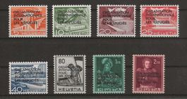 1950 : Serie O.I.R Nr. 1 - 8, postfrisch ** KP 200.--