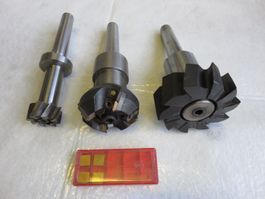 Fräsdorn Set MK 3 mit WP Messerkopf und Stirnwalzenfräser