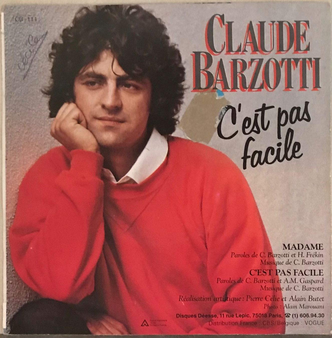 Schallplatten: CLAUDE BARZOTTI - MADAME – Gebraucht aus Bussigny von vinyl-pas-cher 1