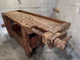 Ancien établi menuisier/ébéniste Hobelbank 200 cm