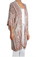 Neuer Kimono v. TIME & TRU Reptilienmuster - 100 % Viskose