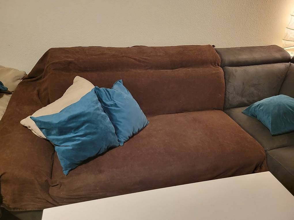 Conforama Divani: L Couch Sofa Polstermöbel grau – Usato da Adliswil venduto da teuflchn 4